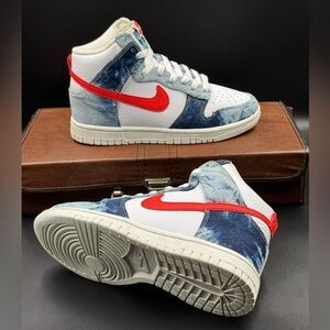 Nike Wmns Dunk High 'Washed Denim'